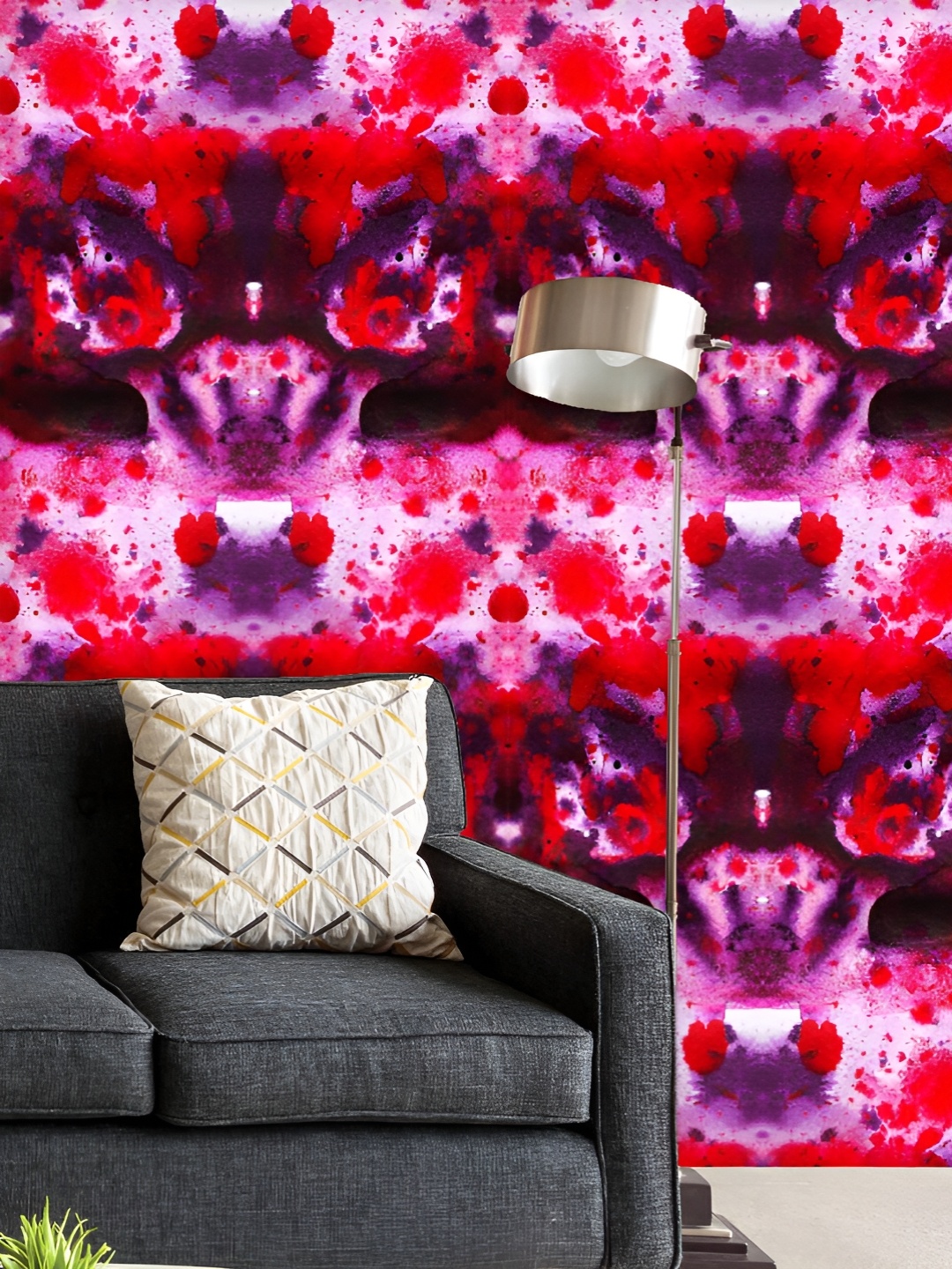 

ArtzFolio Printed UV-Resistant Anti-Bacterial Watercolor Abstract Pattern Peel & Stick Wallpaper, Multi