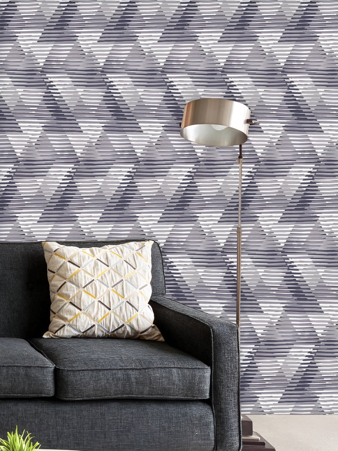 

ArtzFolio Printed UV-Resistant Anti-Bacterial D Triangles Peel & Stick Wallpaper, Multi