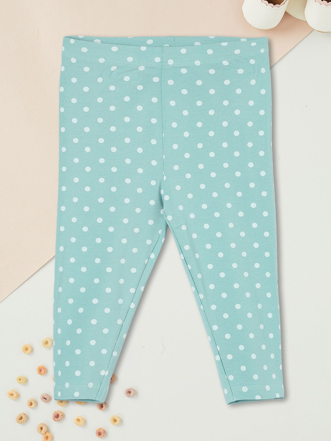 

max Girls Printed Mid-Rise Ankle-Length Leggings, Green