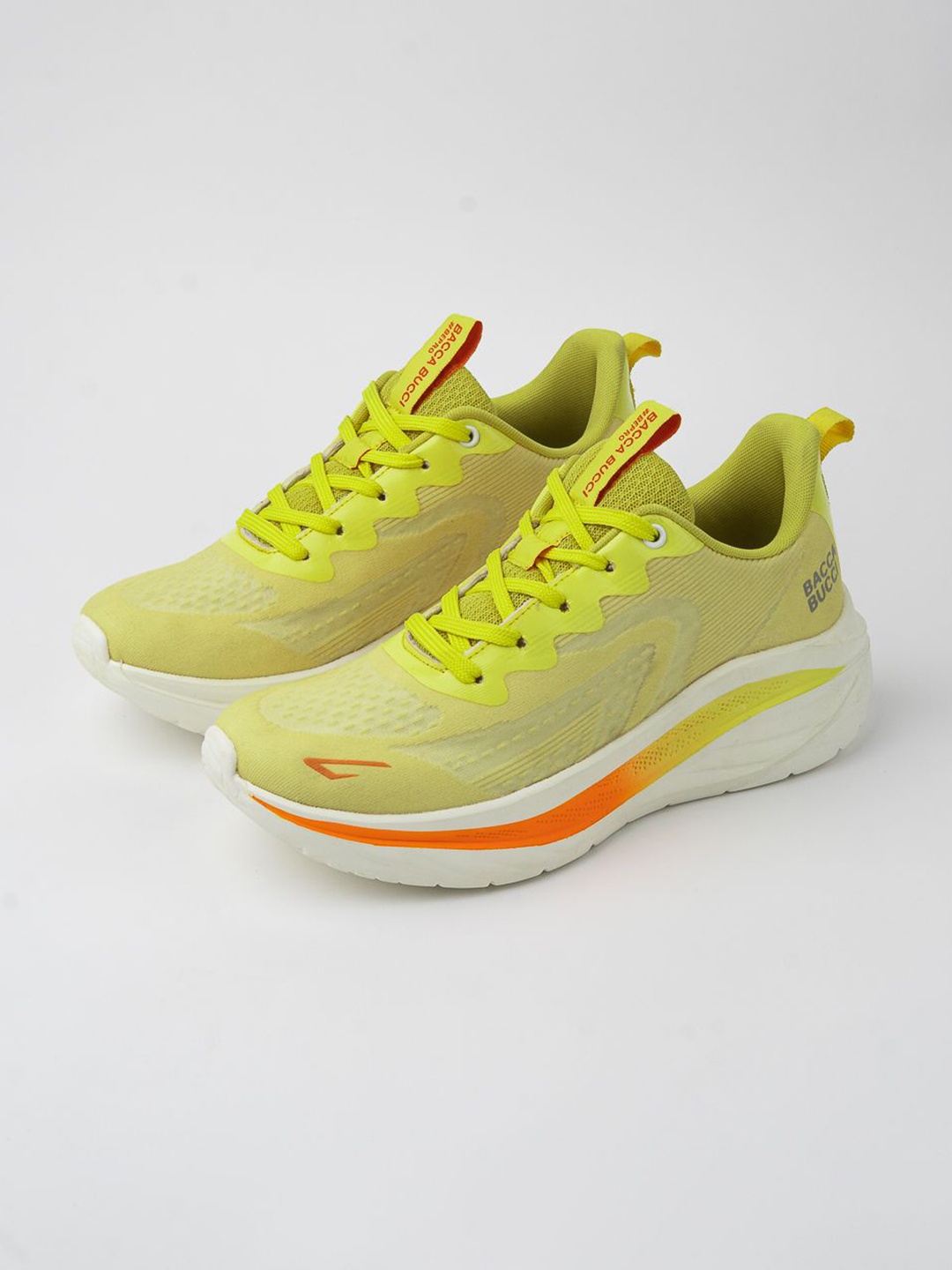 

bacca bucci Men Speed Pro Athleisure Mesh Running Shoes, Yellow