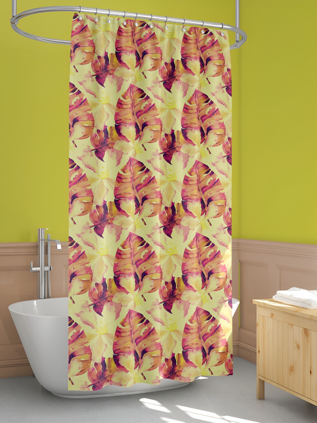 

ArtzFolio Single Piece Waterproof Polyester Shower Curtain, Multi