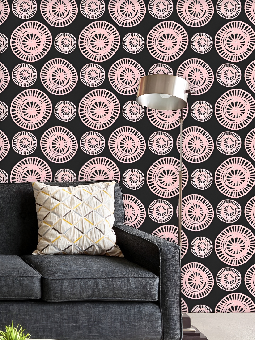 

ArtzFolio Printed UV-Resistant Anti-Bacterial Abstract Ornate Shapes Peel & Stick Wallpaper, Multi