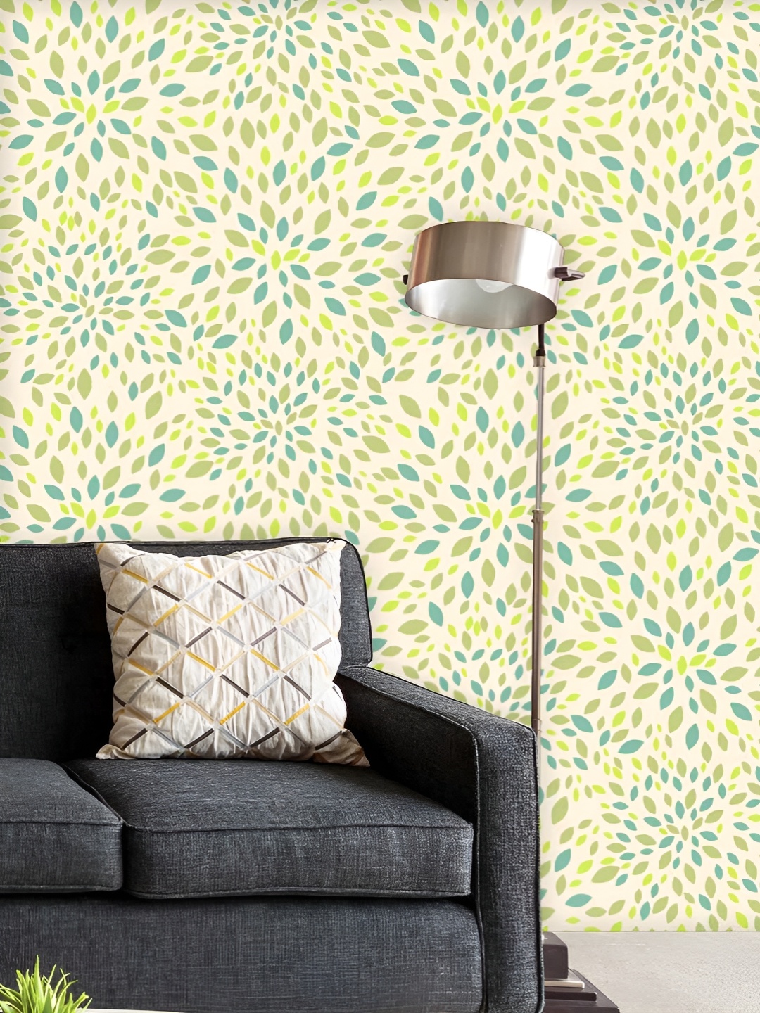 

ArtzFolio Printed UV-Resistant Anti-Bacterial Leaf TexturePeel & Stick Wallpaper, Multi