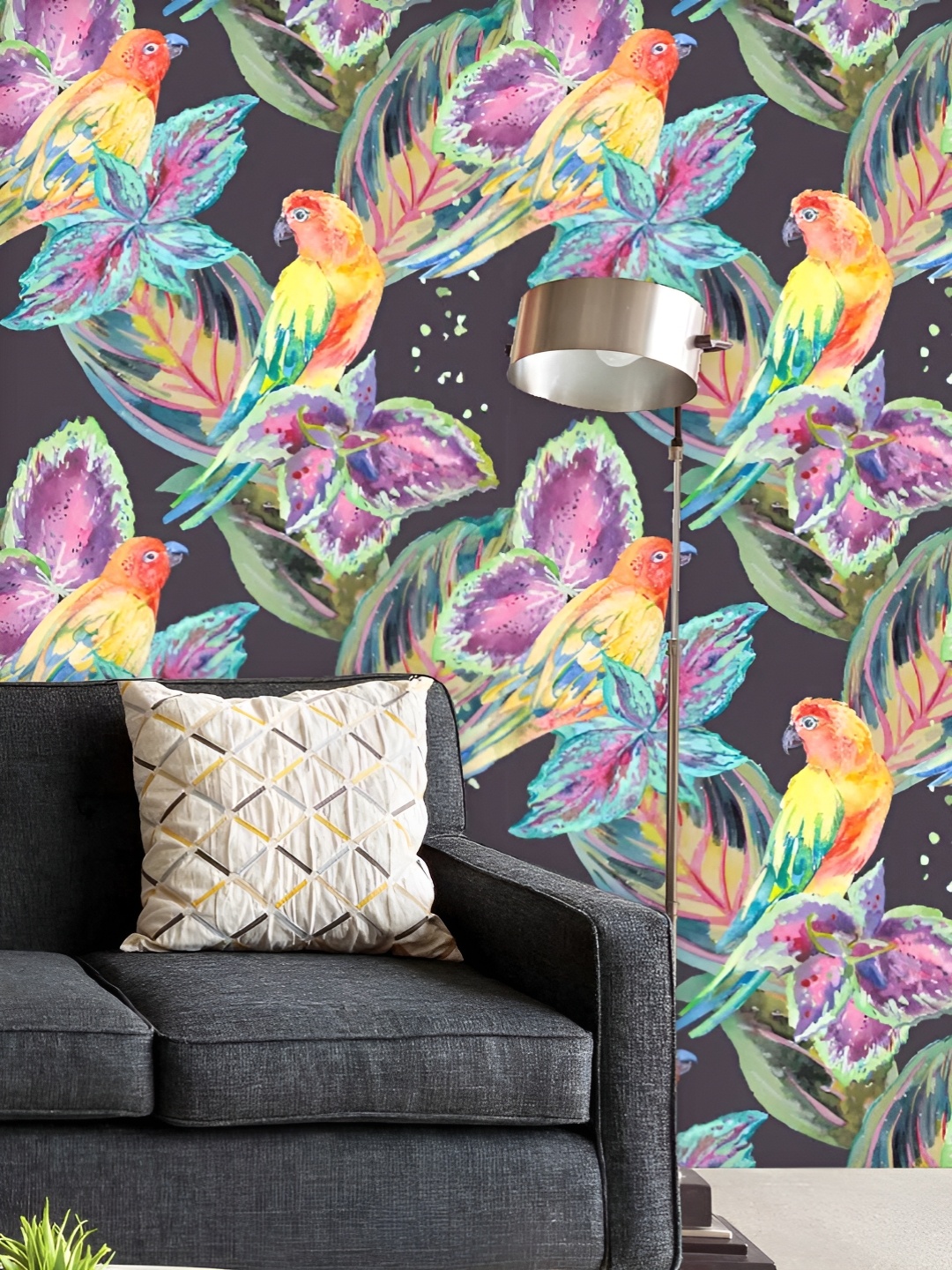 

ArtzFolio Printed UV-Resistant Anti-Bacterial Exotic Art Peel & Stick Wallpaper, Multi