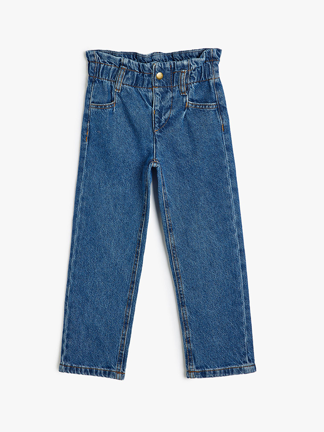 

Koton Girls Regular Fit Mid-Rise Cotton Jeans, Blue