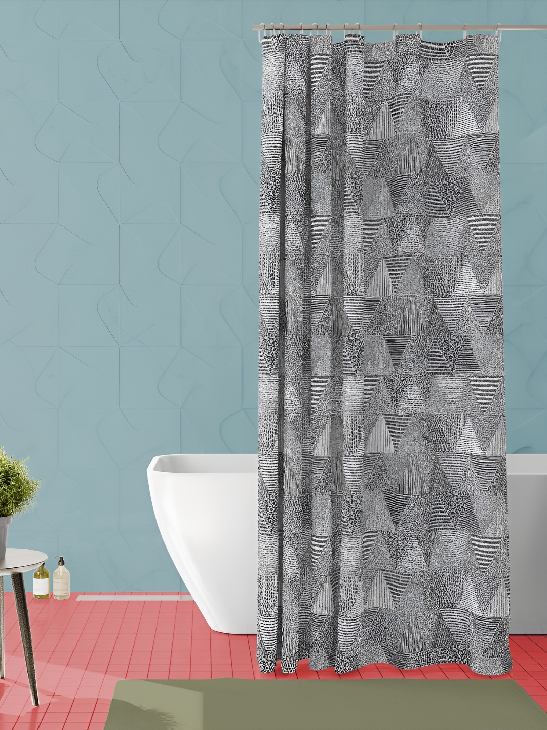 

ArtzFolio Single Piece Waterproof Polyester Shower Curtain, Multi