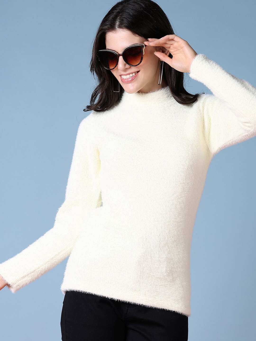 

V-Mart Women Pullover, Cream