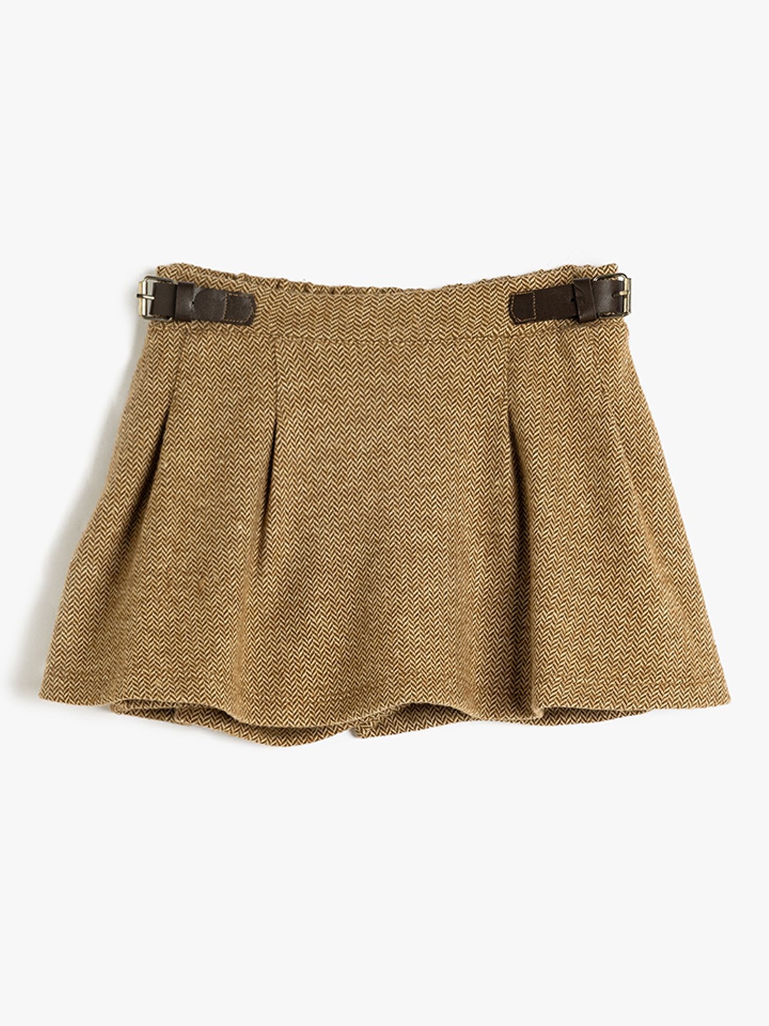 

Koton Girls Mid-Rise Regular Fit Shorts, Beige