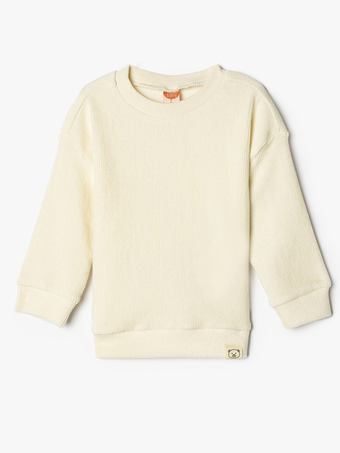 

Koton Boys Cotton Round Neck Long Sleeves Pullover Sweatshirt, Beige