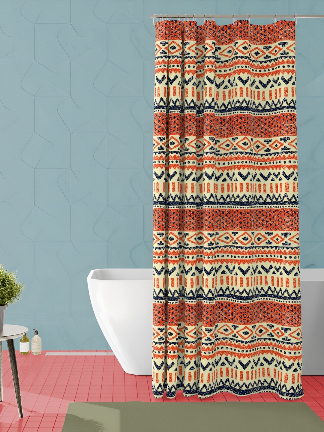 

ArtzFolio Brown & Black Abstract Printed Waterproof Shower Curtain