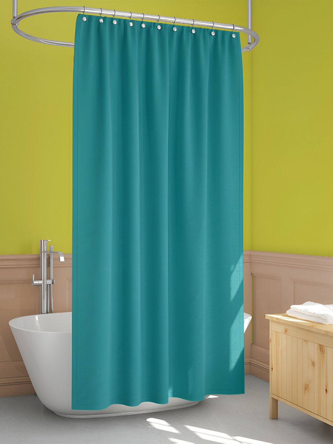 

ArtzFolio Green Waterproof Shower Curtain