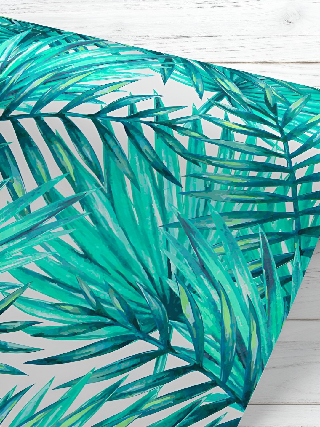 

ArtzFolio Printed UV-Resistant Anti-Bacterial Tropical Palm Leaves Peel & Stick Wallpaper, Multi