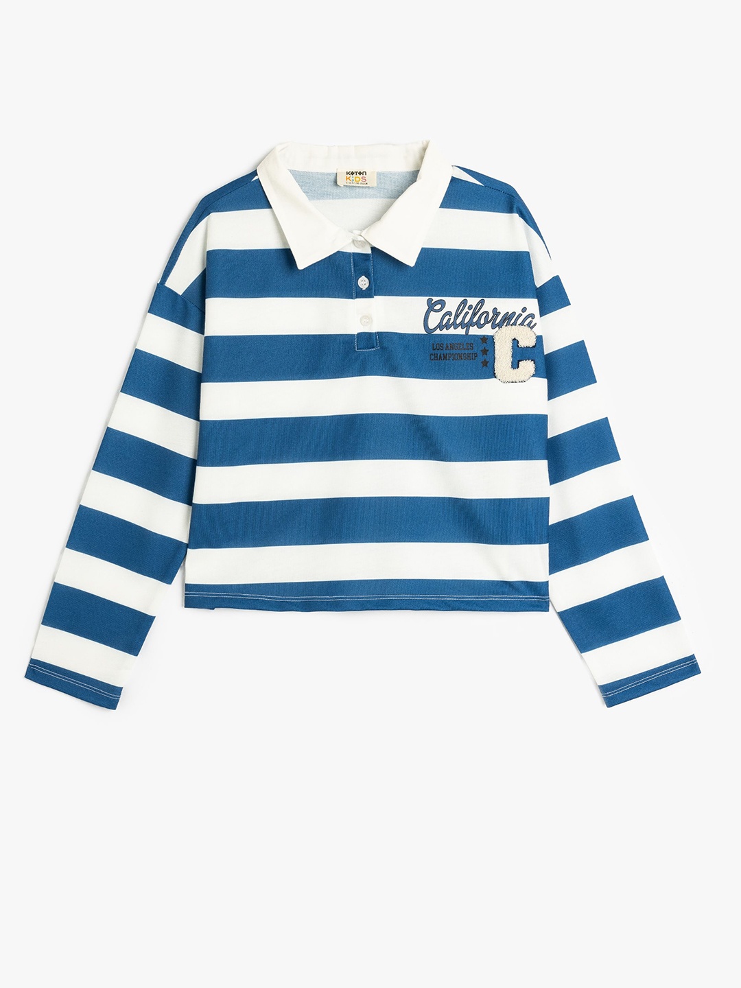 

Koton Girls Striped Sweatshirt, Navy blue
