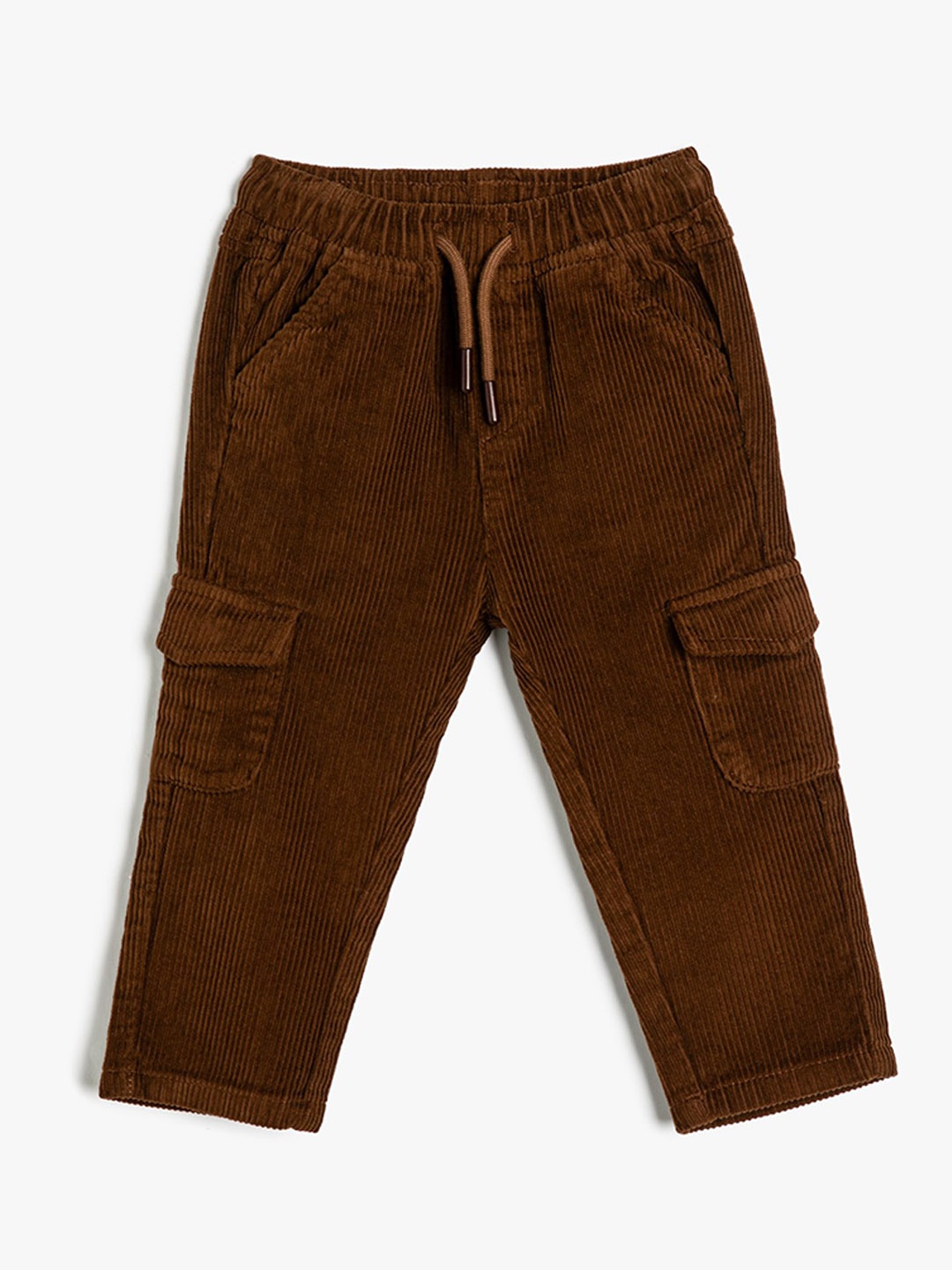 

Koton Boys Cotton Mid-Rise Cargos, Brown