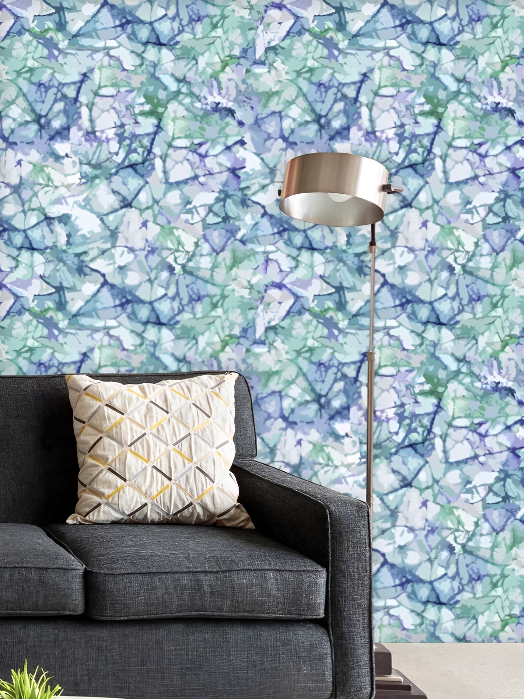 

ArtzFolio Printed UV-Resistant Anti-Bacterial Bright EmeraldPeel & Stick Wallpaper, Multi