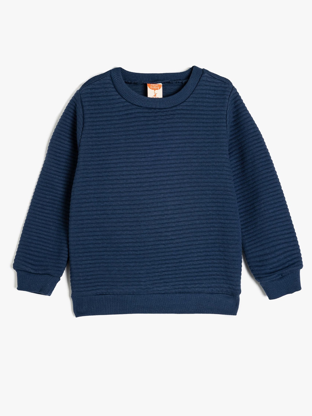 

Koton Boys Round Neck Long Sleeves Sweatshirt, Blue
