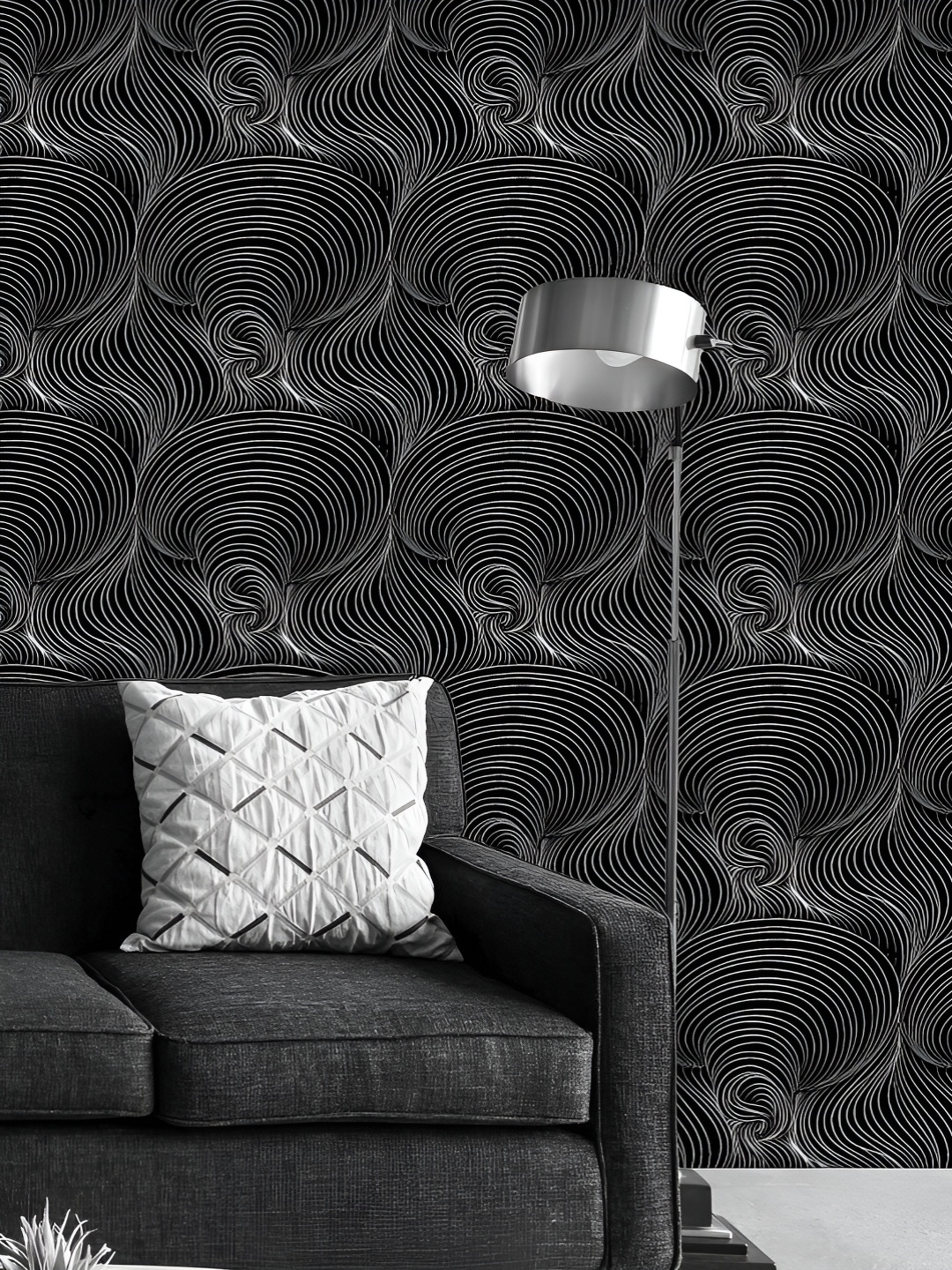 

ArtzFolio Printed UV-Resistant Anti-Bacterial Abstract Waves3 Peel & Stick Wallpaper, Multi