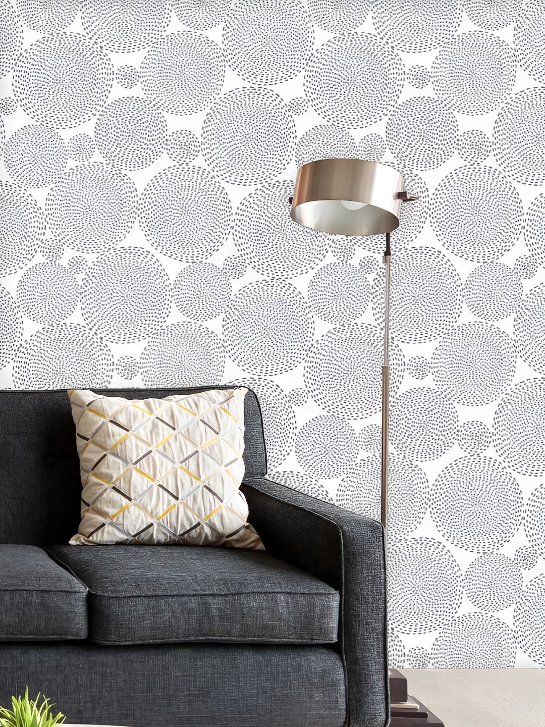 

ArtzFolio Printed UV-Resistant Anti-Bacterial Circle Shapes Peel & Stick Wallpaper, Multi