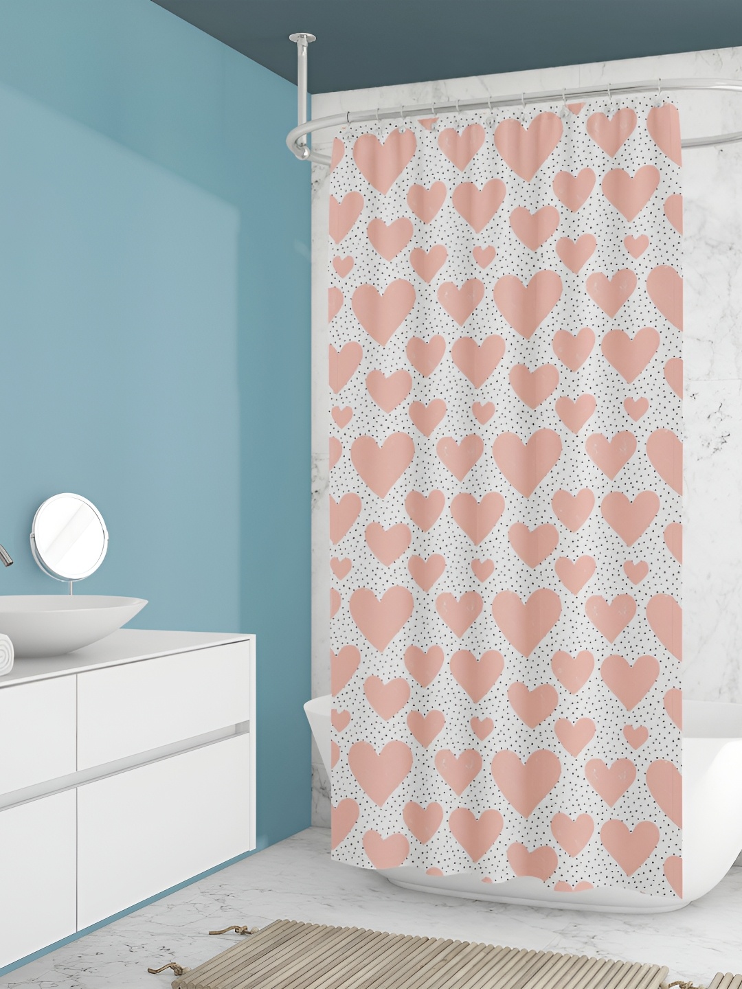 

ArtzFolio Single Piece Waterproof Polyester Shower Curtain, Multi