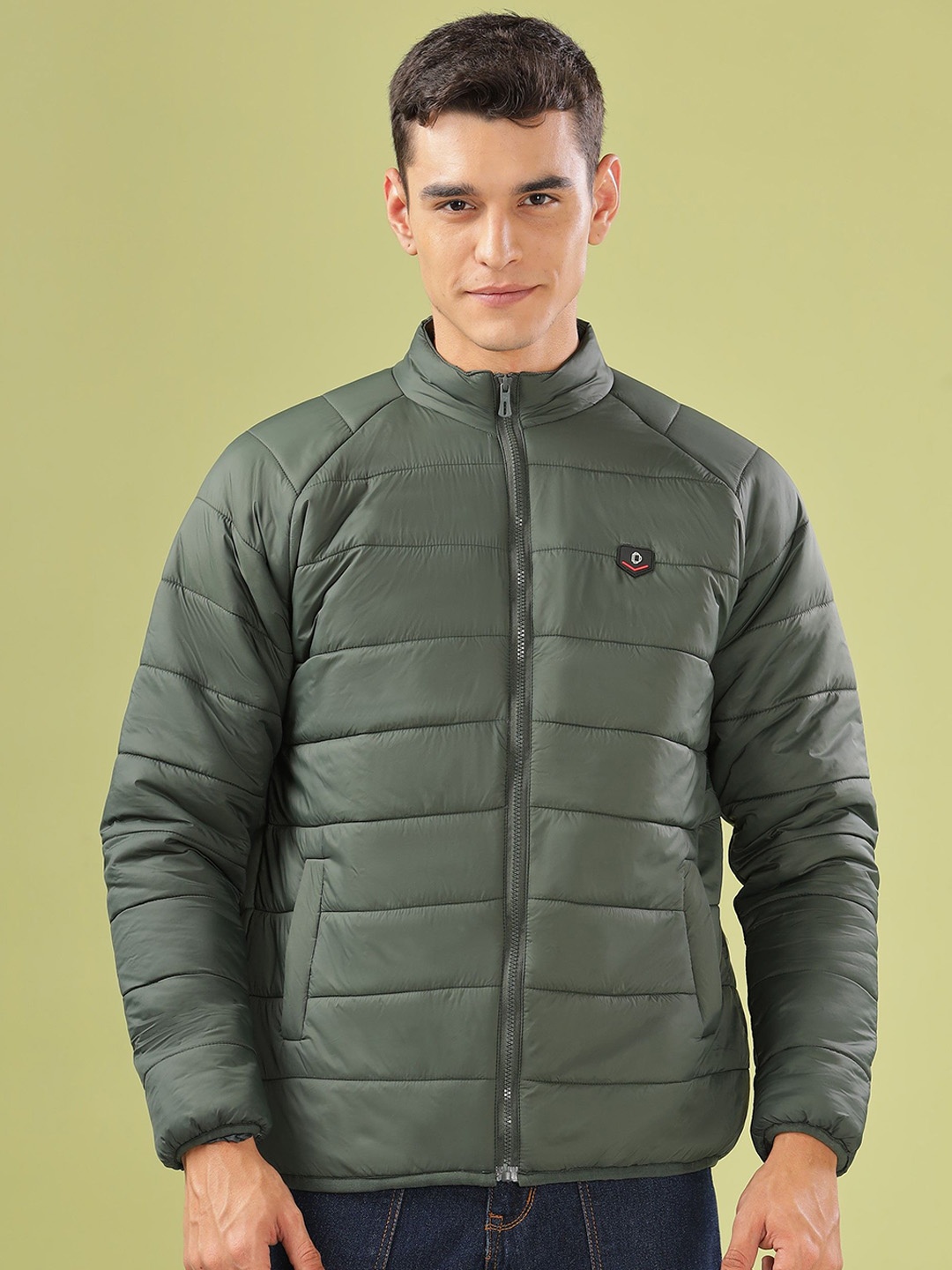 

Dollar Men Lightweight Bomber Jacket, Green