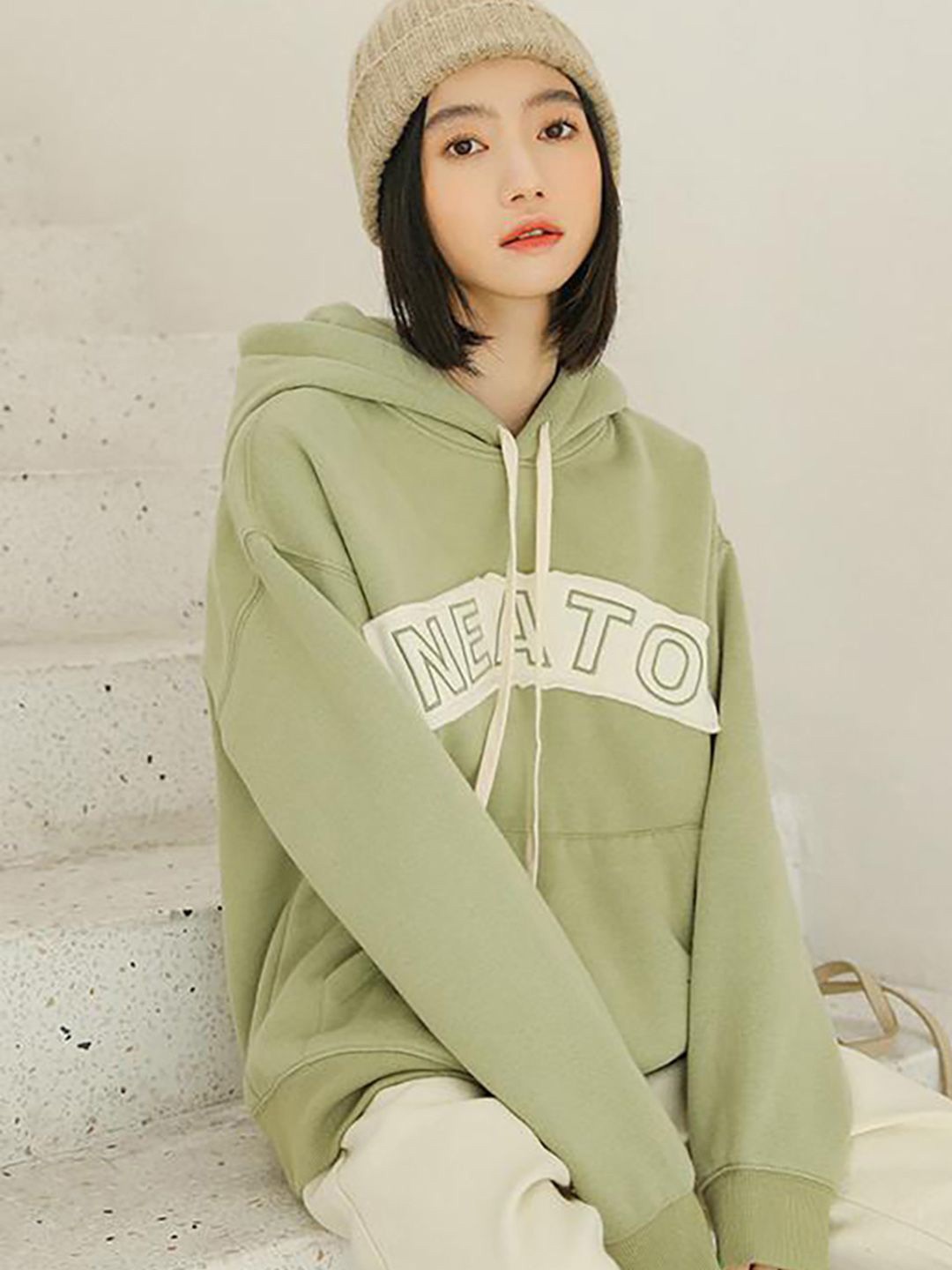 

JC Mode Women Hooded Sweatshirt, Green