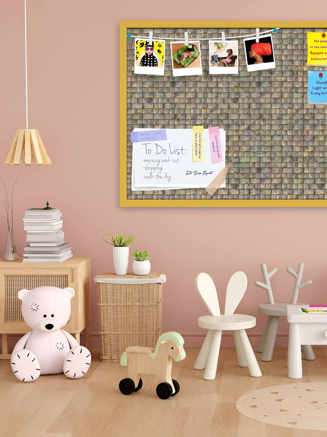 

ArtzFolio Wooden Notice Pin Board, Multi
