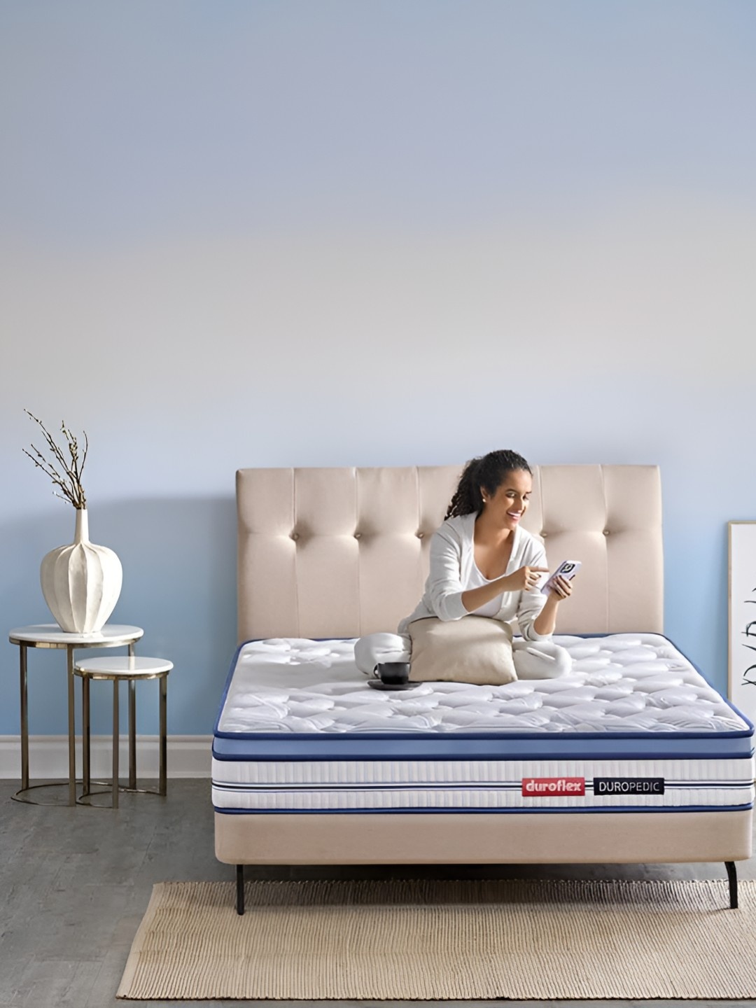 

Duroflex Posture Perfect Orthopedic 8" King Pocket Spring Mattress (72x70 Inch), White