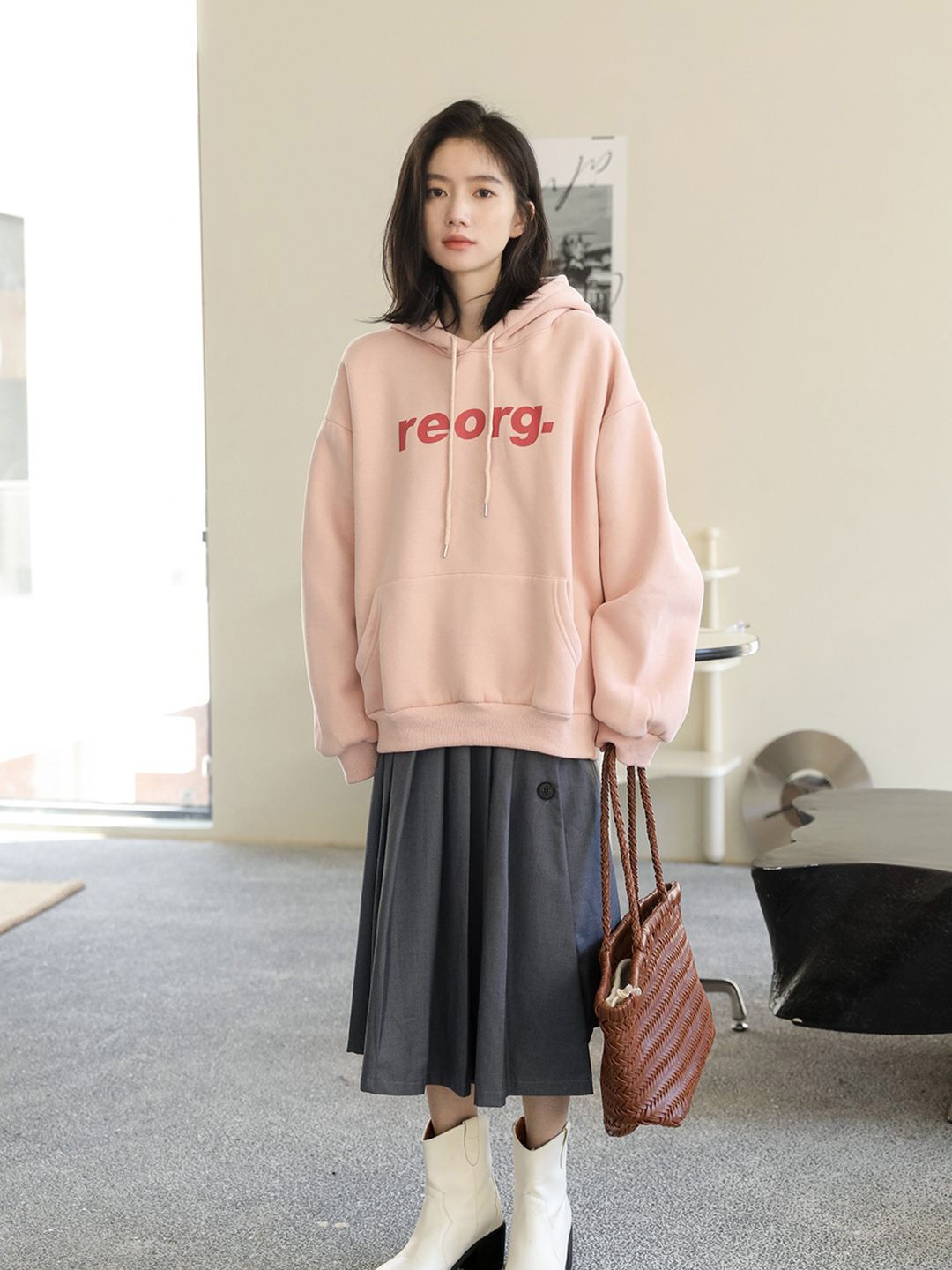 

JC Mode Women Hooded Sweatshirt, Pink