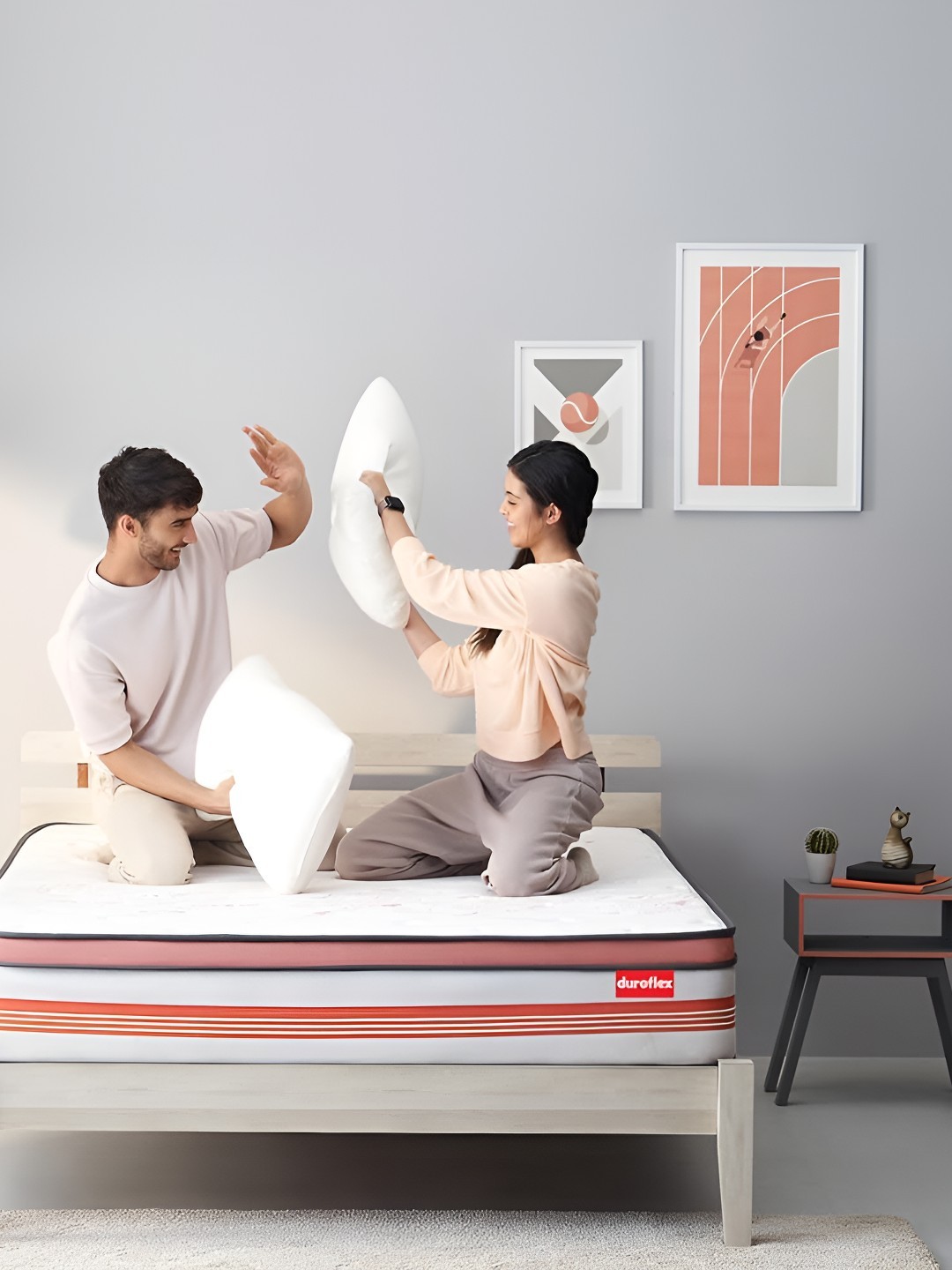 

Duroflex Cream-Coloured Boltt Plus Energise Flat Pack Mattress