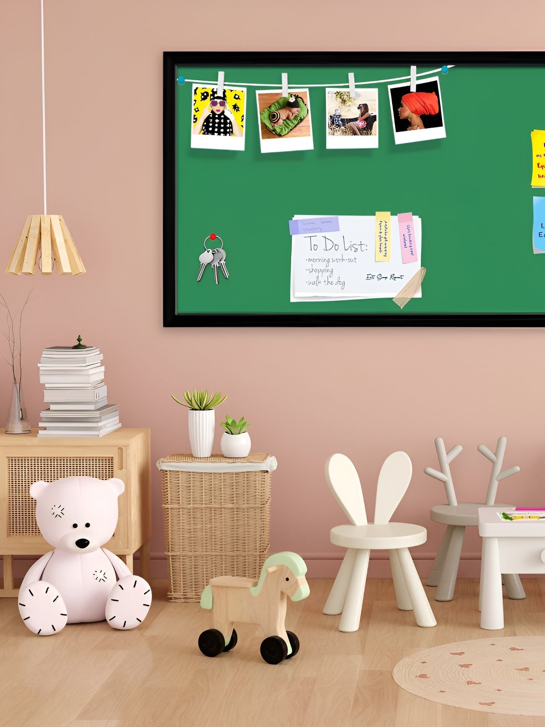 

ArtzFolio Wooden Notice Pin Board, Green