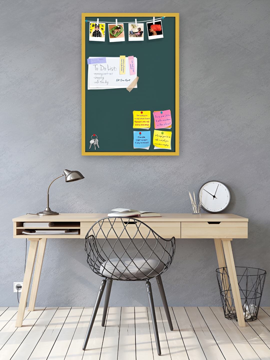 

ArtzFolio Wooden Notice Board, Grey