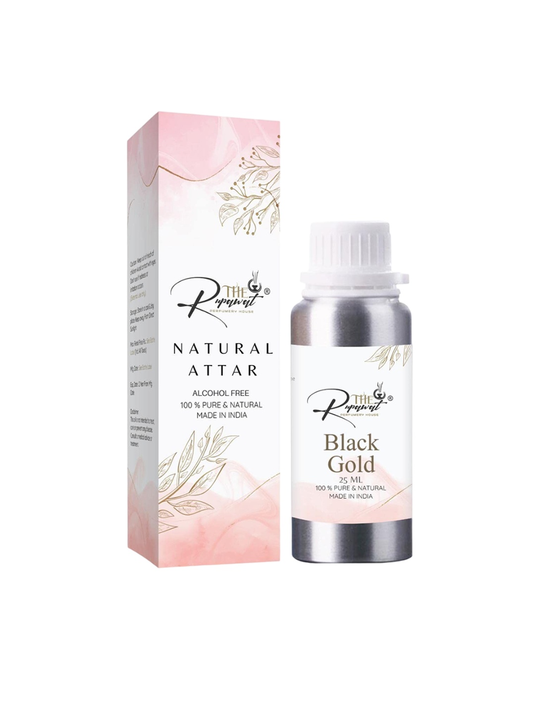 

THE RUPAWAT Perfumery House Black Gold 100% Natural & Pure Alcohol Free Attar - 25 ml, Transparent