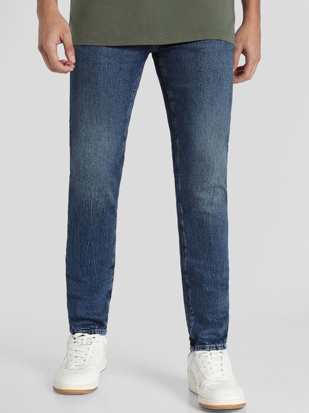 

AMERICAN EAGLE OUTFITTERS Men EasyFlex Athletic Regular Fit Jean Jeans, Blue