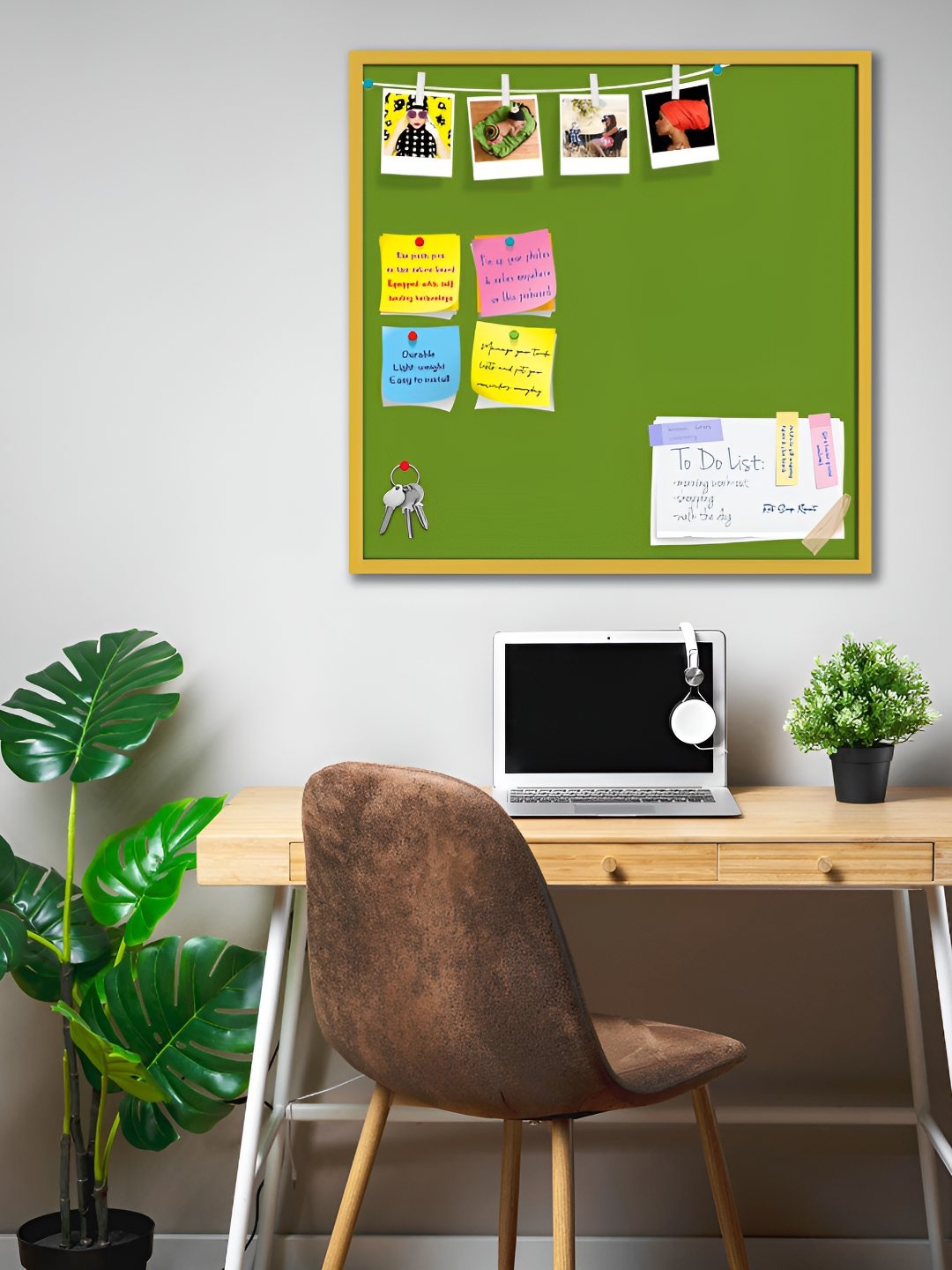 

ArtzFolio Wooden Notice Pin Board, Green