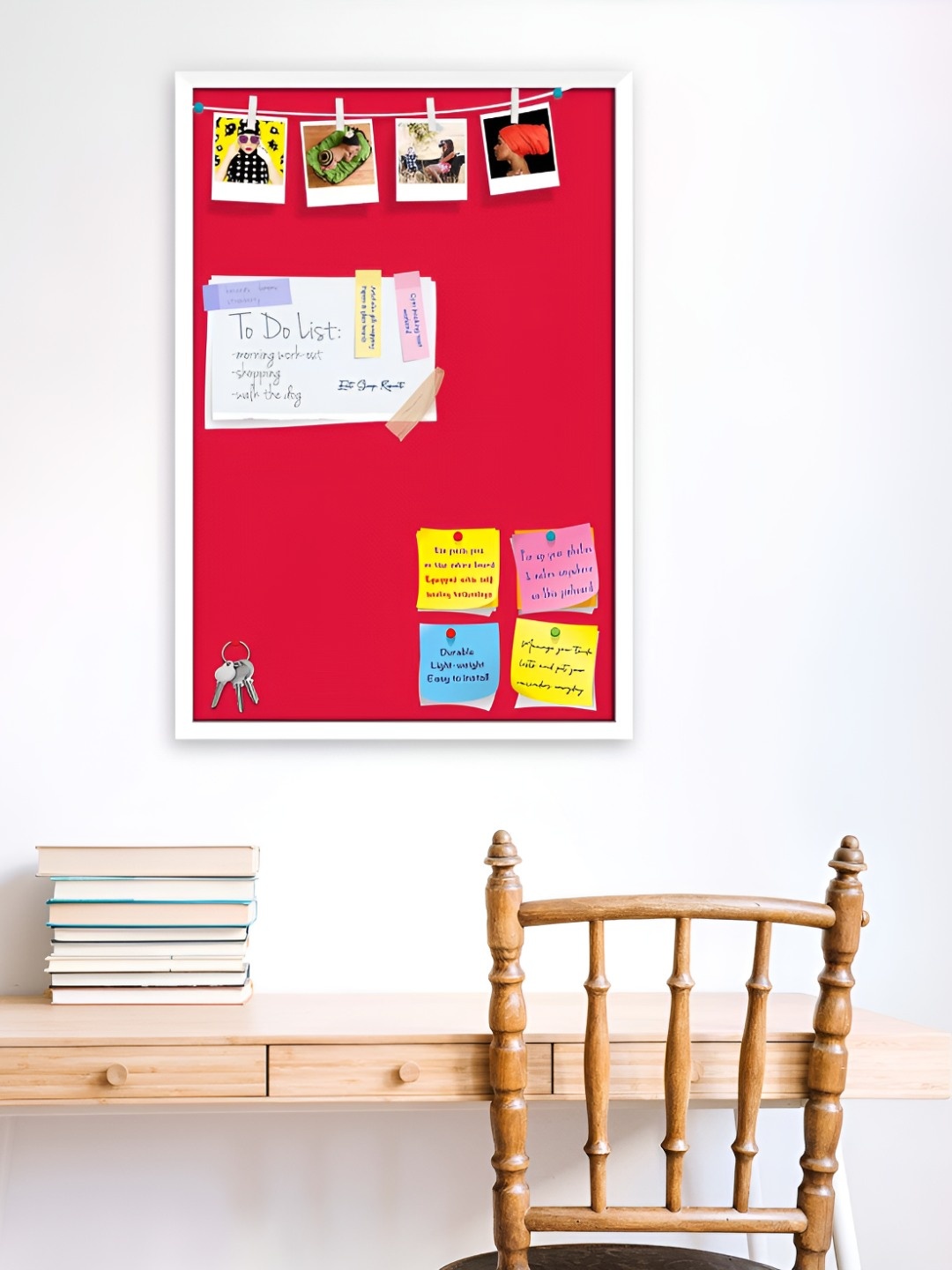 

ArtzFolio Wooden Notice Board, Red