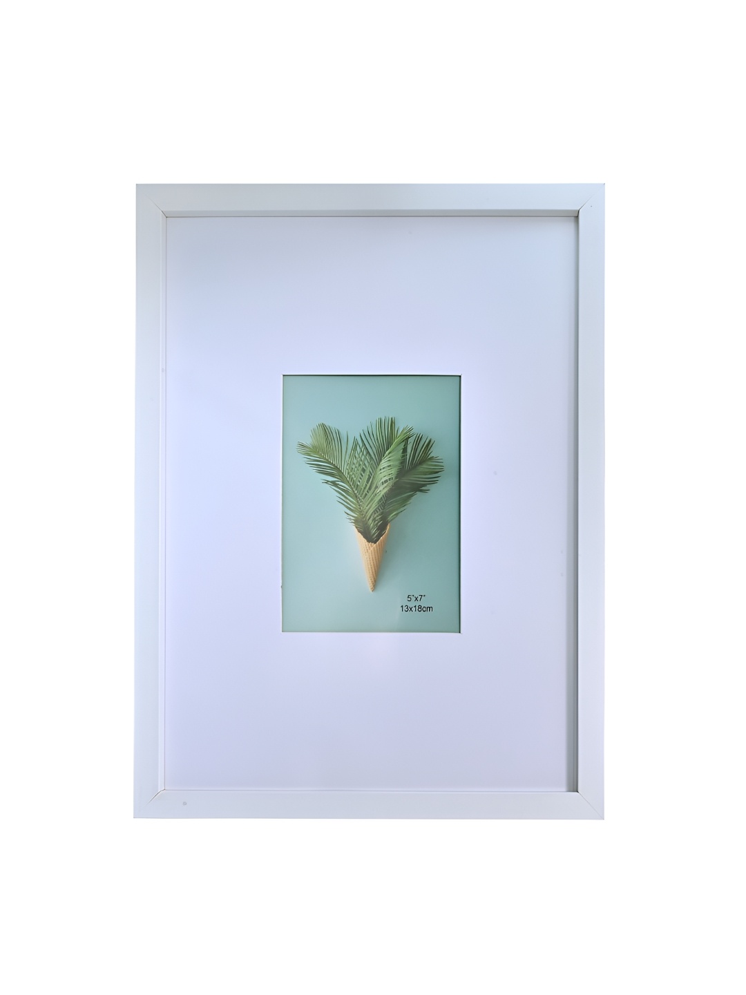 

Aura White & Green Wooden Table Photo Frames