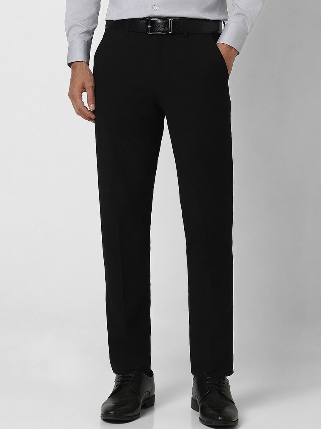 

Van Heusen Men Slim Fit Formal Trouser, Black