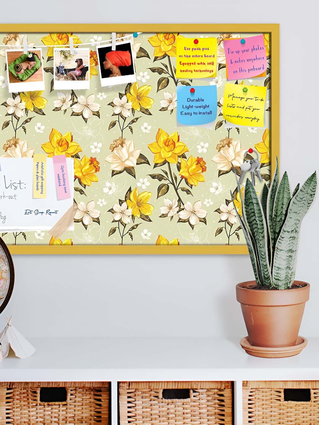 

ArtzFolio Wooden Notice Pin Board, Multi