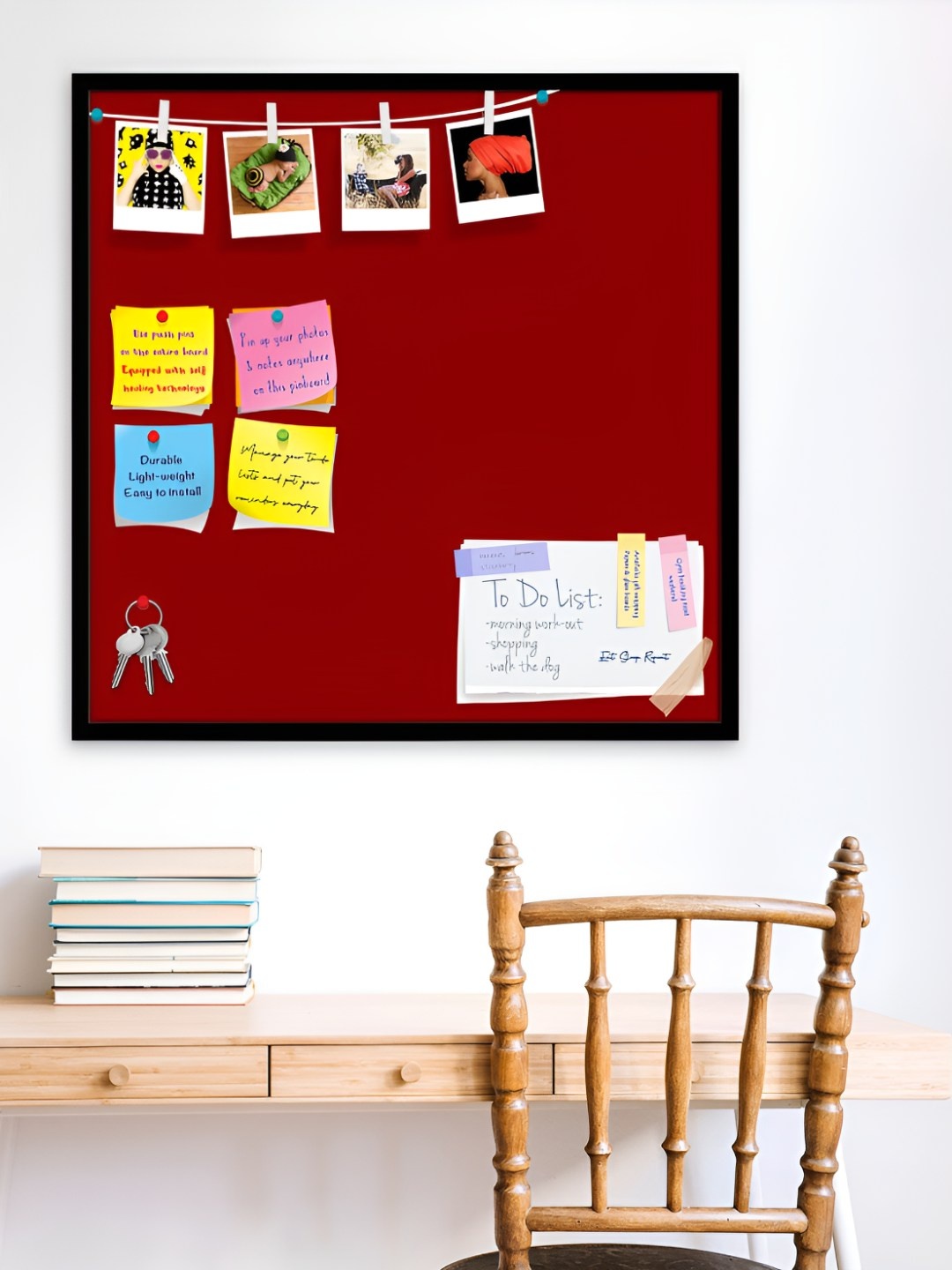 

ArtzFolio Wooden Notice Board, Red