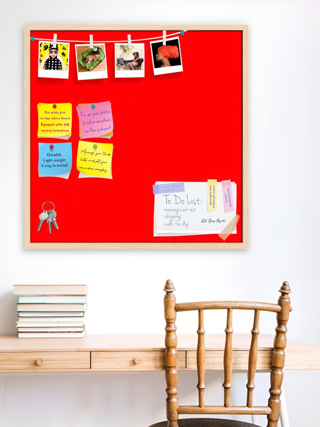 

ArtzFolio Wooden Notice Board, Red