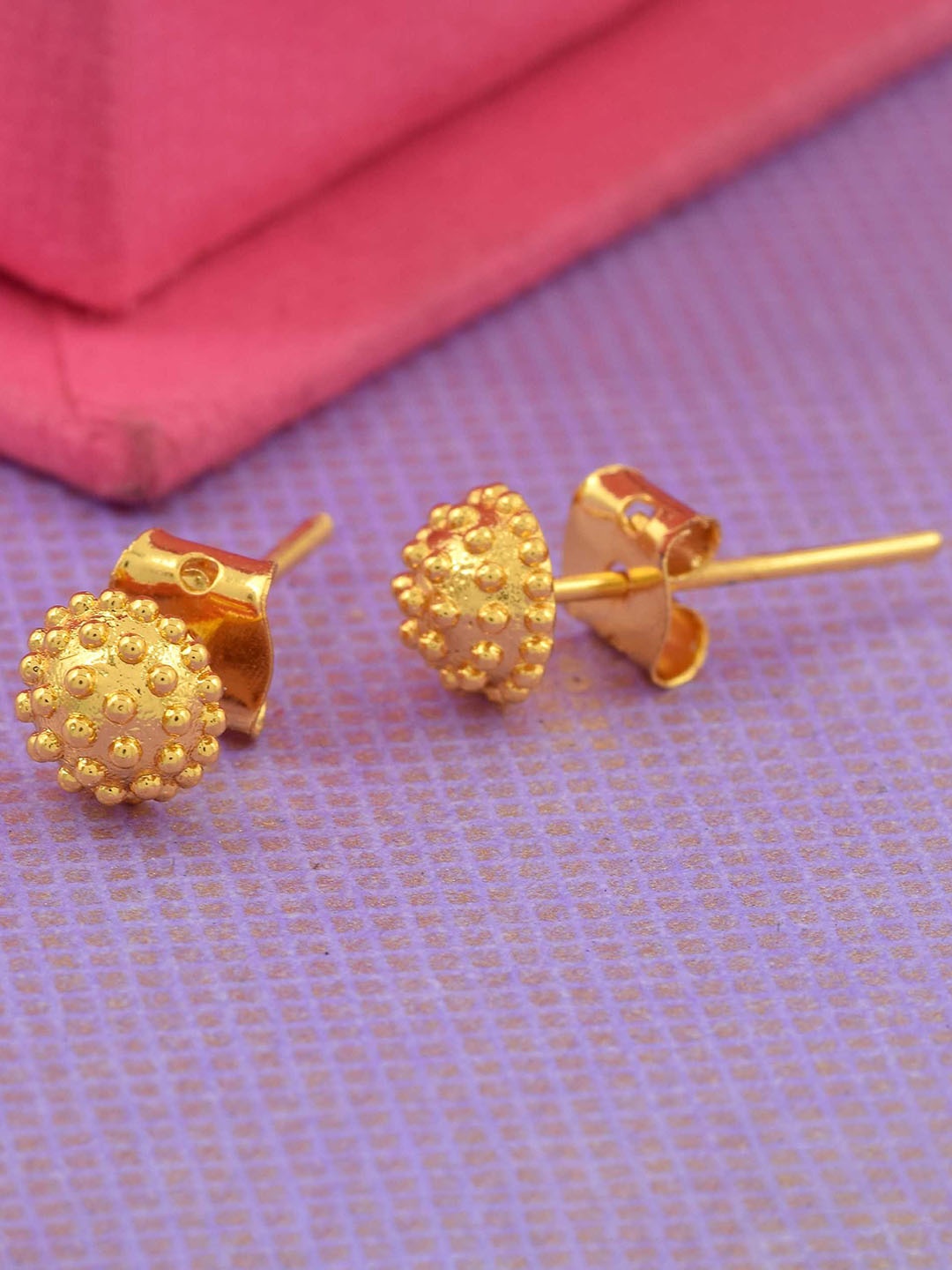 

MEMOIR Gold Plated Contemporary Studs Earrings