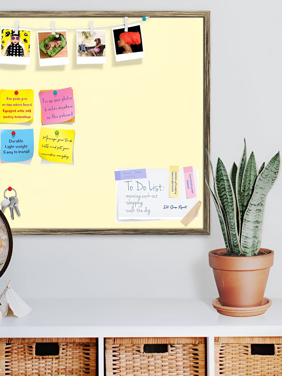 

ArtzFolio Wooden Notice Pin Board, Yellow