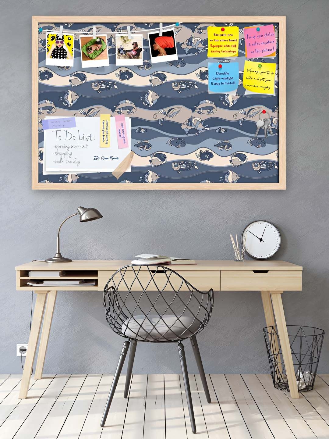 

ArtzFolio Wooden Notice Pin Board, Multi