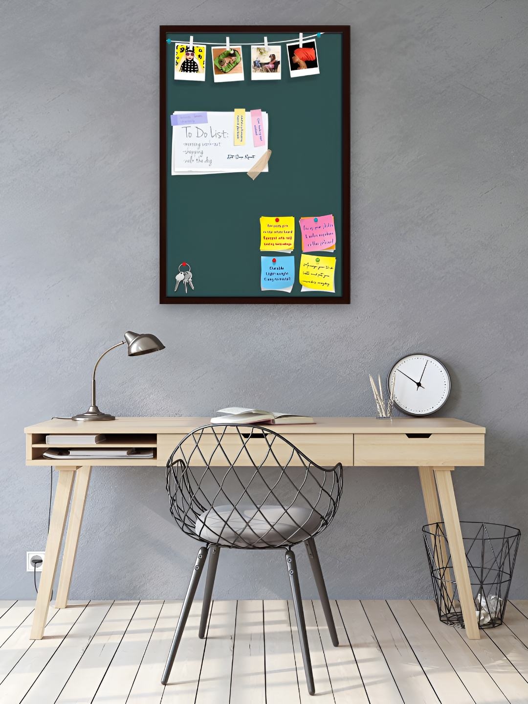 

ArtzFolio Wooden Notice Board, Grey