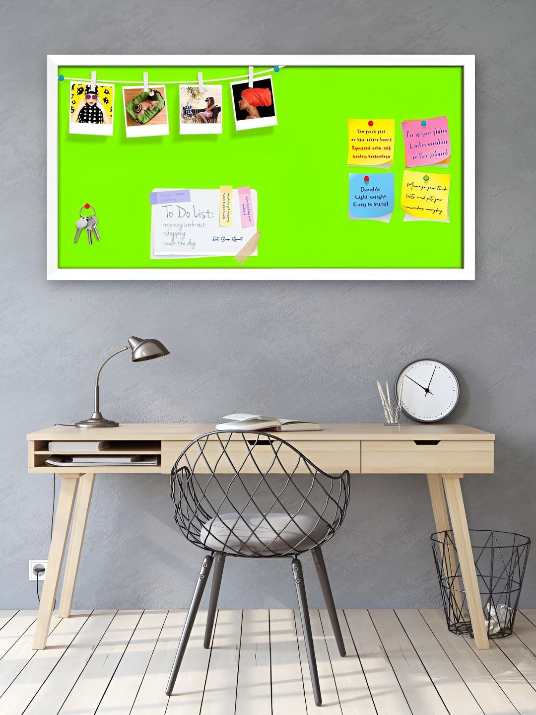 

ArtzFolio Wooden Notice Pin Board, Green