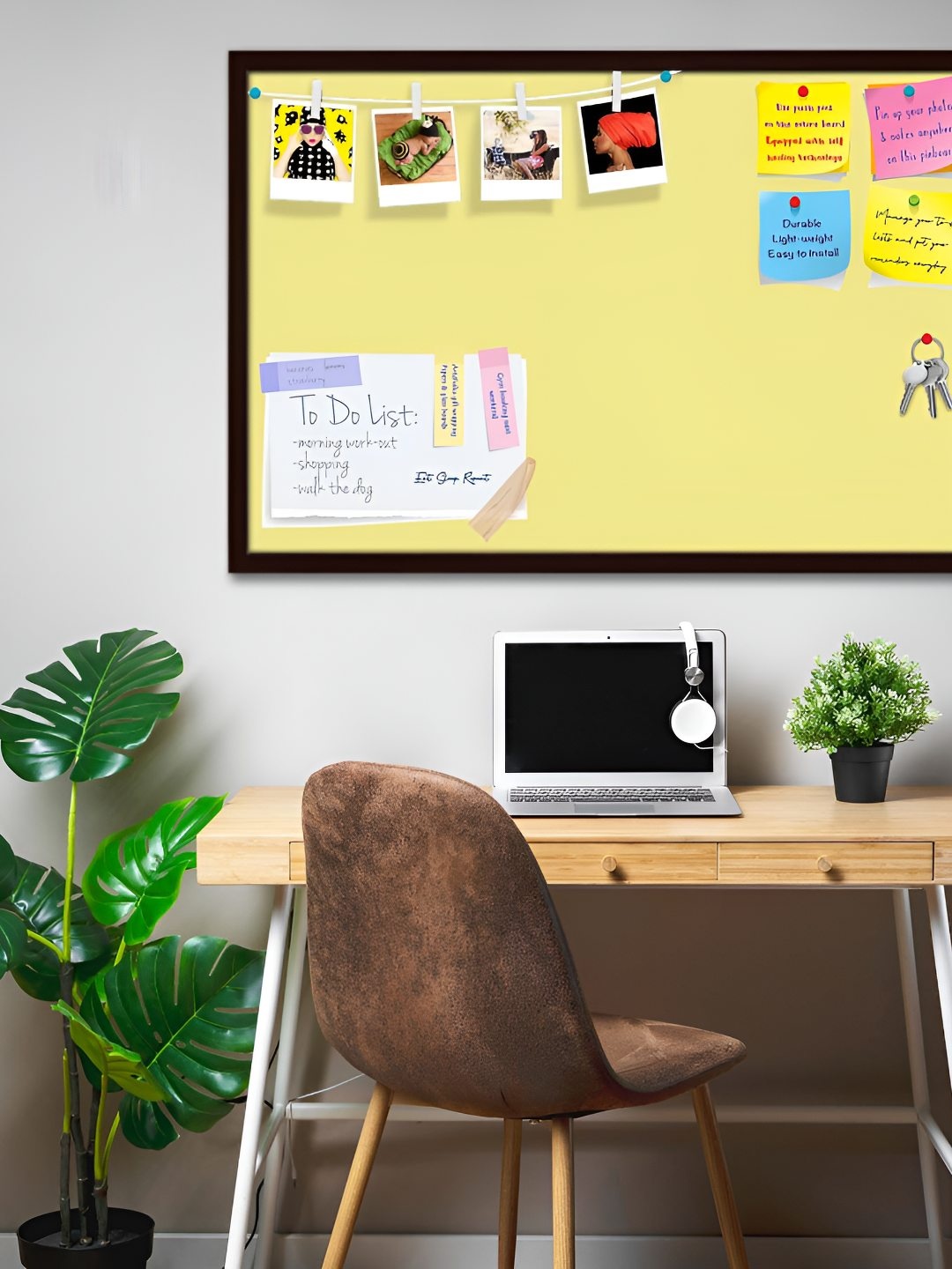 

ArtzFolio Wooden Notice Pin Board, Yellow