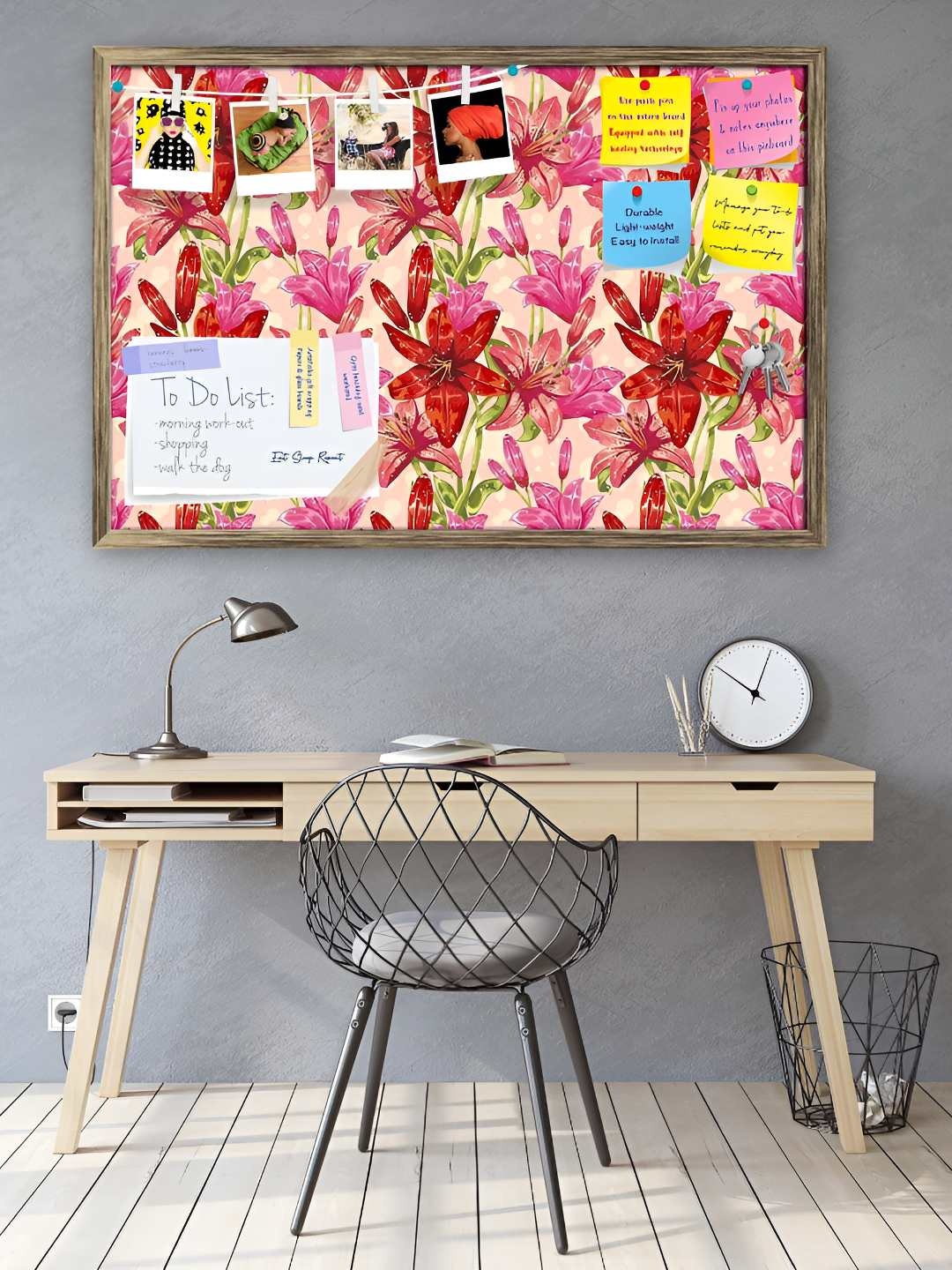 

ArtzFolio Wooden Notice Pin Board, Multi
