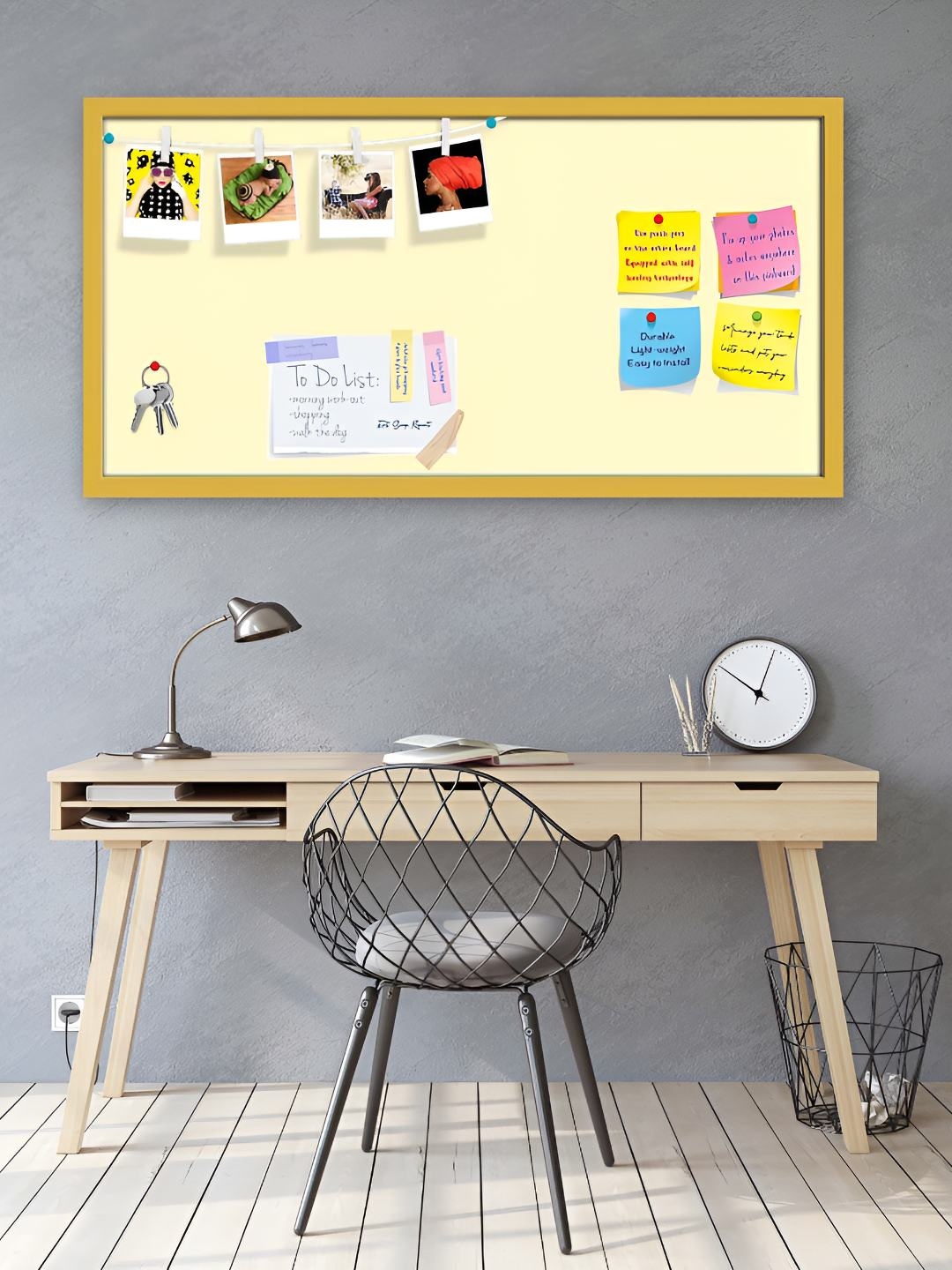 

ArtzFolio Wooden Notice Pin Board, Yellow