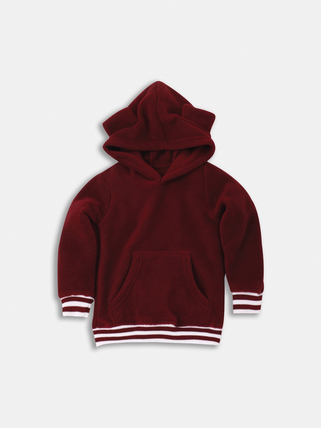 

Here&Now X Game Begins Boys Hooded Fleece Fuzzy Sweatshirt, Maroon
