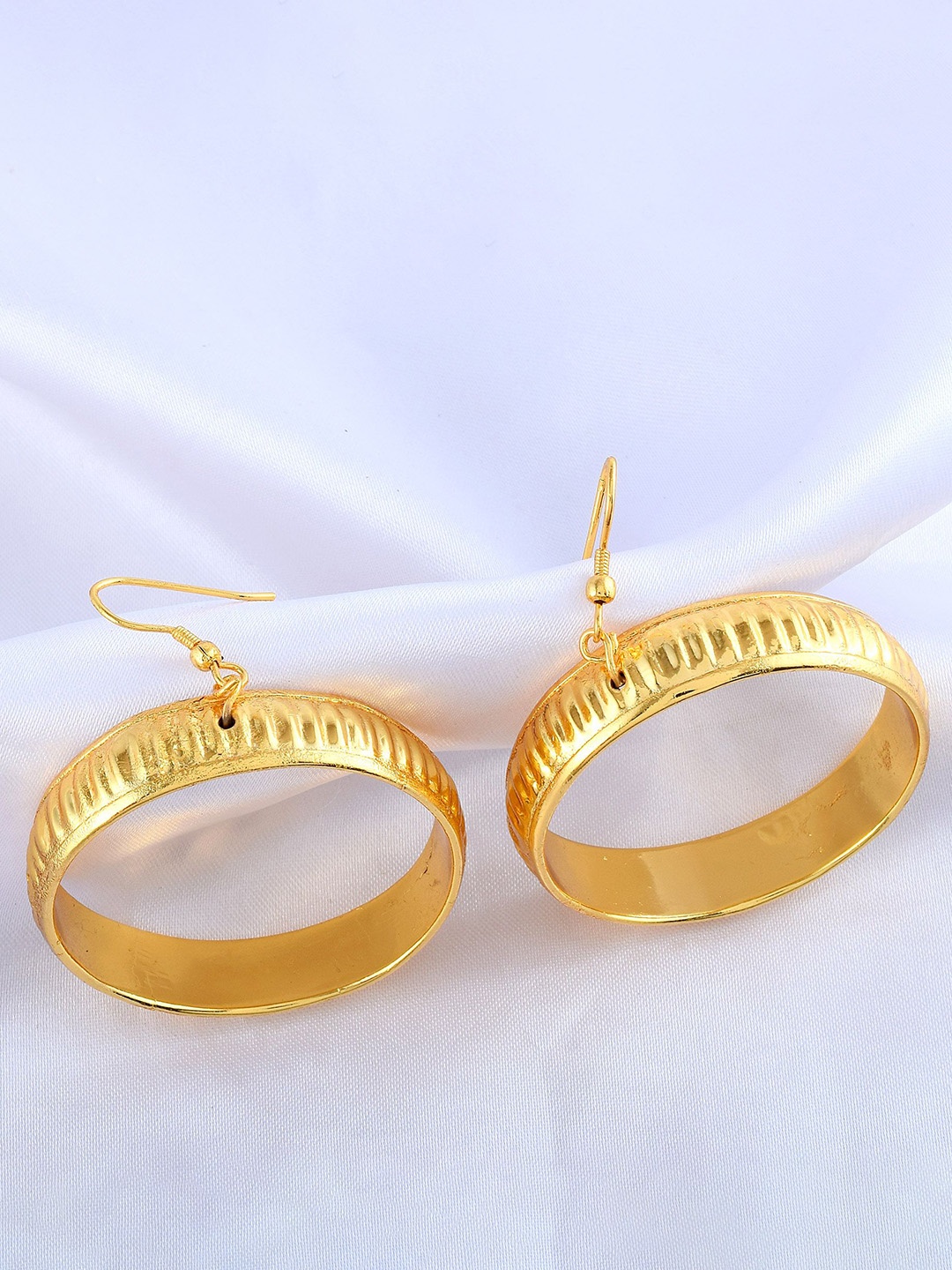 

MEMOIR Gold Plated Circular Hoop Earrings